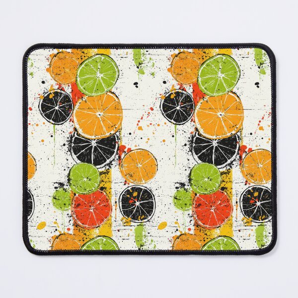 Item preview, Bright citrus patterns with artistic colorful strokes designed and sold by Piotrek0001.