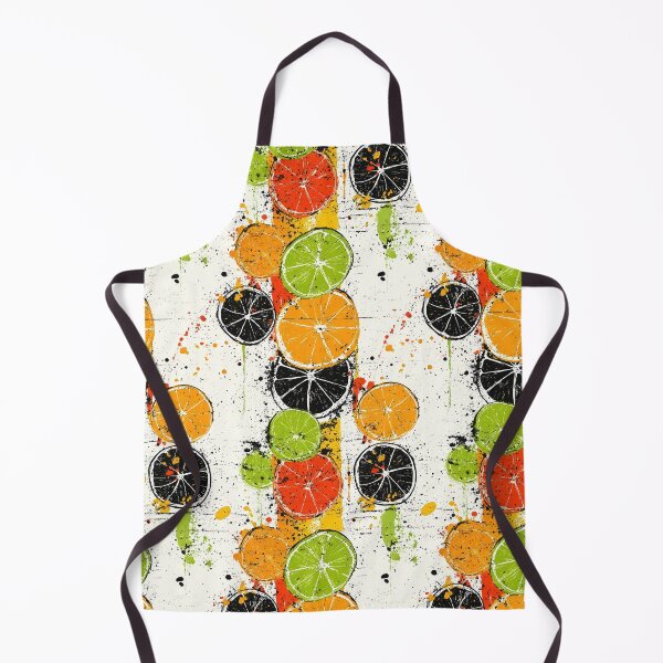 Item preview, Bright citrus patterns with artistic colorful strokes designed and sold by Piotrek0001.
