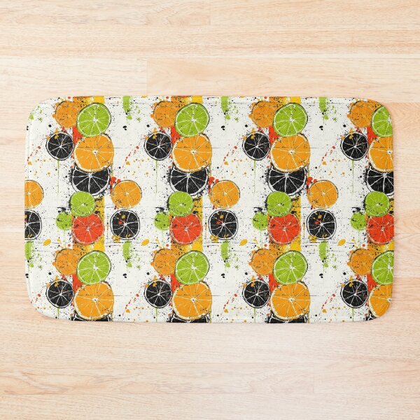 Item preview, Bright citrus patterns with artistic colorful strokes designed and sold by Piotrek0001.