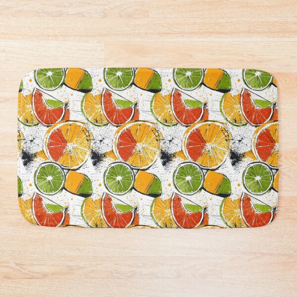 Item preview, Artistic orange and lime slices with bold textures designed and sold by Piotrek0001.
