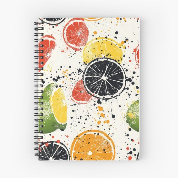 Item preview, Fresh and colorful citrus-inspired abstract illustrations designed and sold by Piotrek0001.
