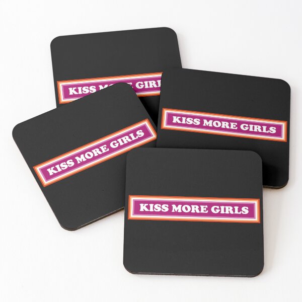 Item preview, Kiss More Girls Kiss More Girls Lesbian Pride Flag designed and sold by House Sparrow.