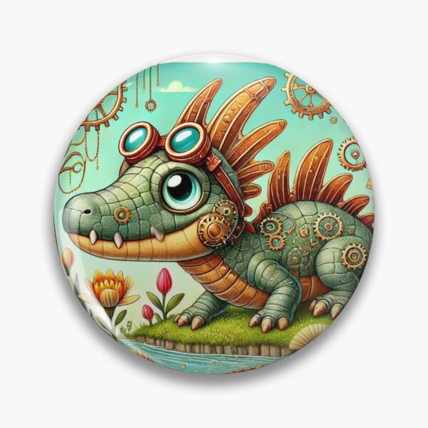 Item preview, Steampunk Rhamphosuchus designed and sold by Sillytoe.