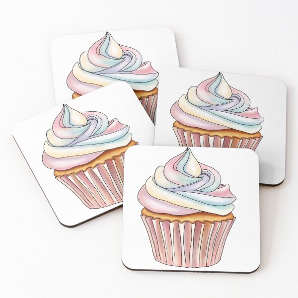 Item preview, Pastel Cupcake Delight | Sweet and Colorful Art designed and sold by Elatedowl.