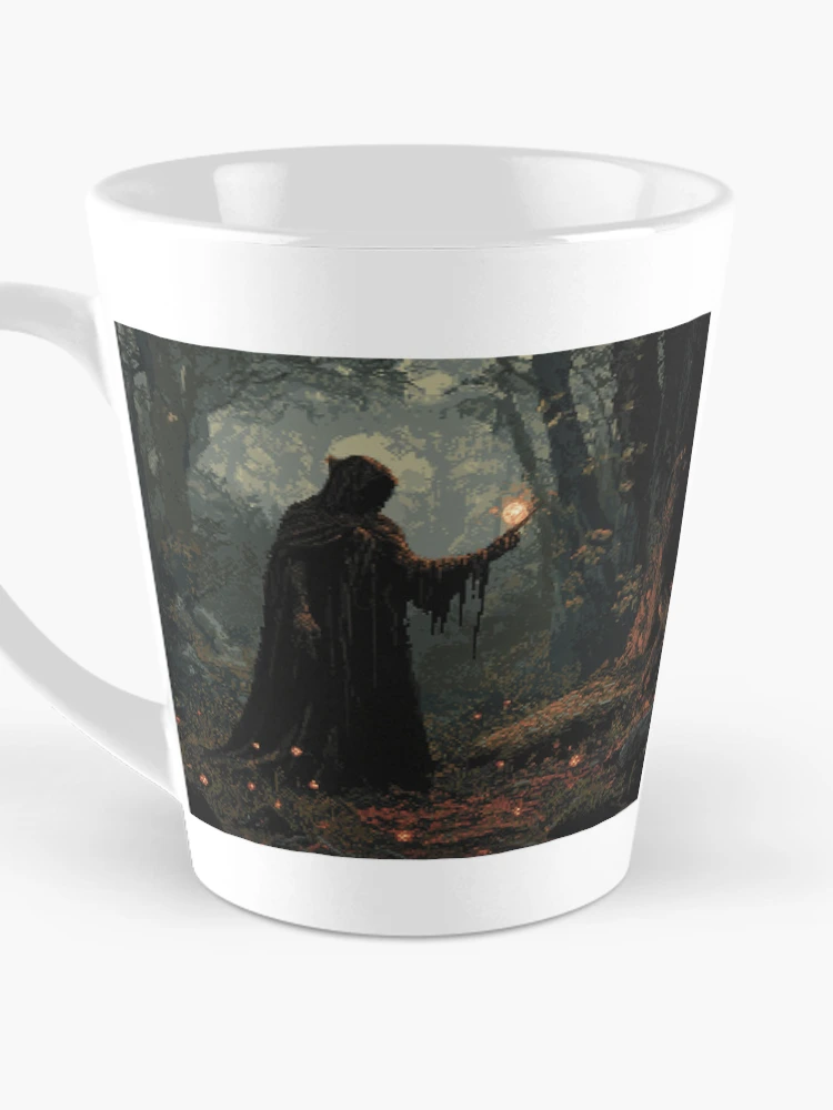 Thumbnail 3 of 4, Coffee Mug, Necromancer In 8bit designed and sold by Rtymer.
