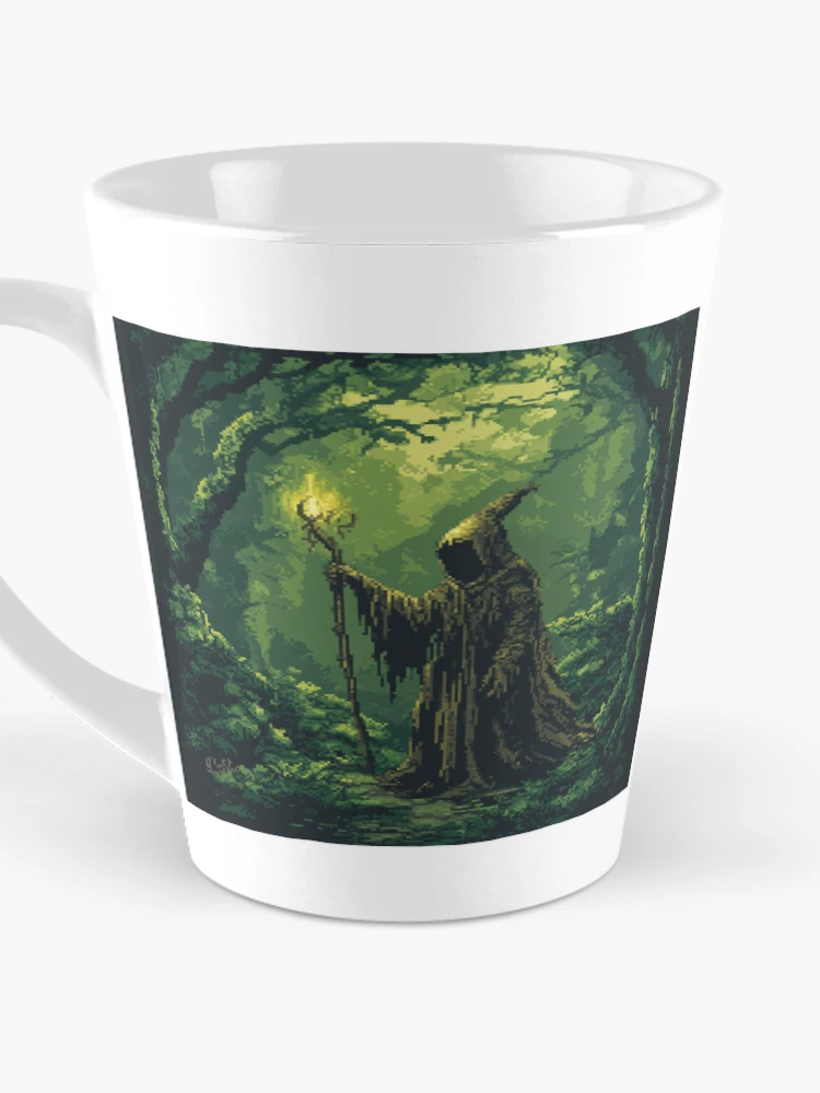 Thumbnail 3 of 4, Coffee Mug, Necromancer In 8bit designed and sold by Rtymer.