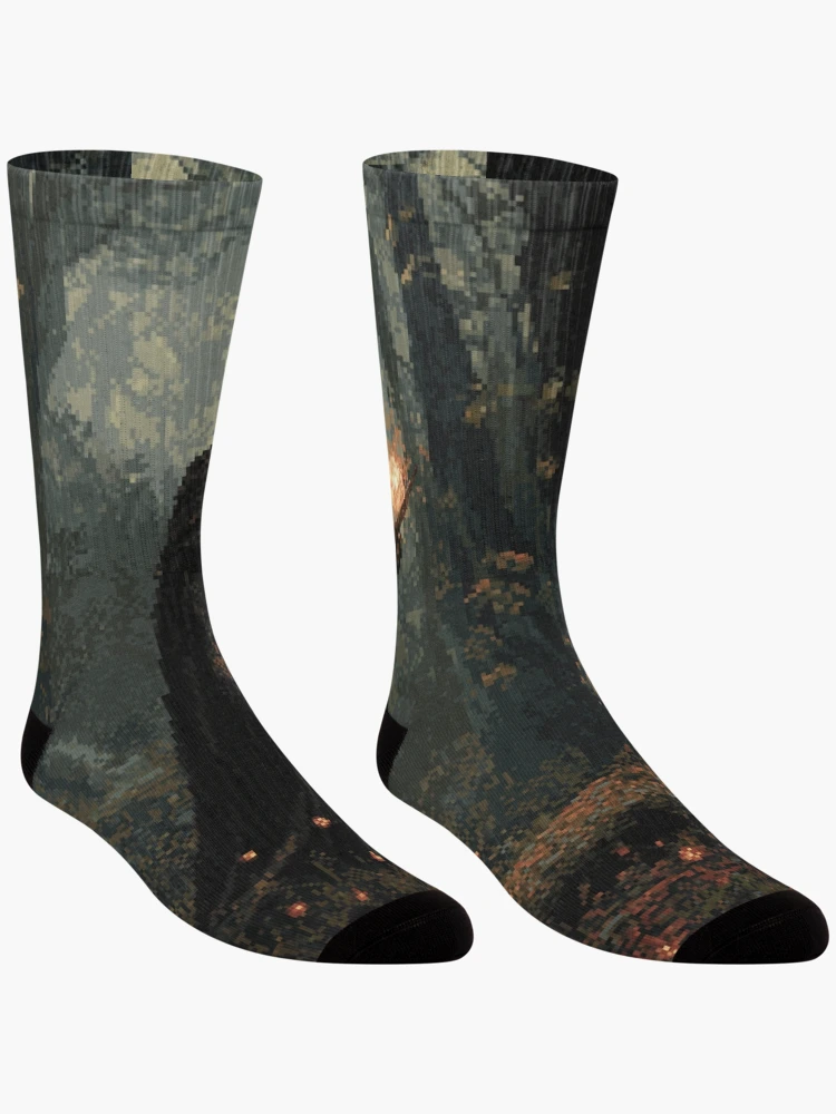 Thumbnail 3 of 5, Socks, Necromancer In 8bit designed and sold by Rtymer.