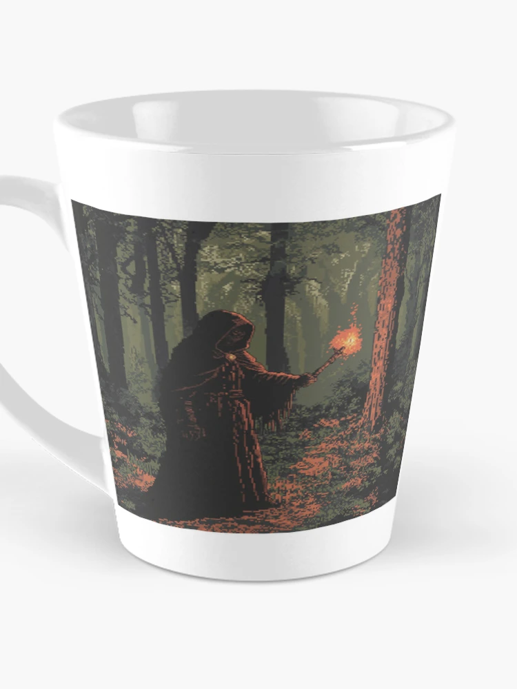Thumbnail 3 of 4, Coffee Mug, Necromancer In 8bit designed and sold by Rtymer.