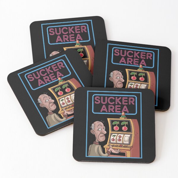 Item preview, Funny Casino Gambling Sucker Area designed and sold by SloganExpress.