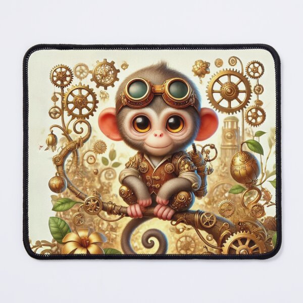 Item preview, Steampunk Rhesus Macaque designed and sold by Sillytoe.