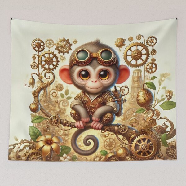 Item preview, Steampunk Rhesus Macaque designed and sold by Sillytoe.