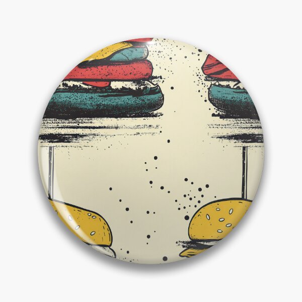 Artikelvorschau, Appetitliche Burger und Pommes im Vintage-Design entworfen und verkauft von Piotrek0001.