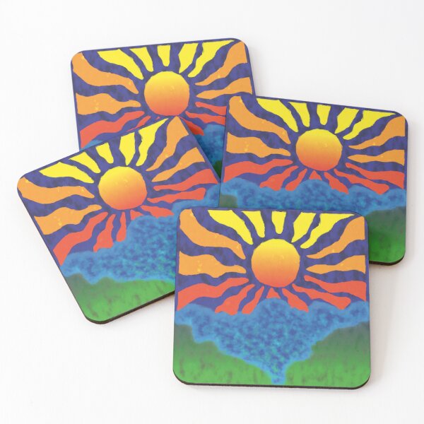 Item preview, Vibrant Watercolor Sun - Abstract Sunrise Art V1 designed and sold by JFlowXjw Design.