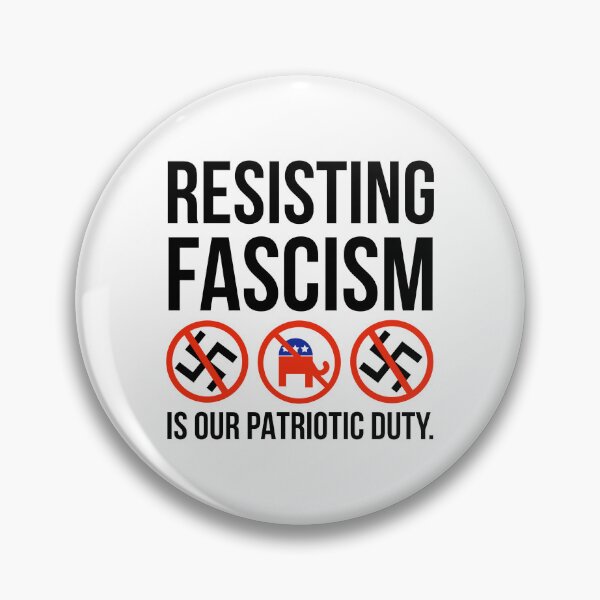 Item preview, Resisting fascism is our patriotic duty.  designed and sold by Rachel the Artist .