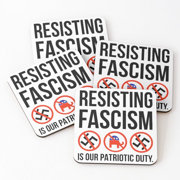 Item preview, Resisting fascism is our patriotic duty.  designed and sold by Rachel the Artist .
