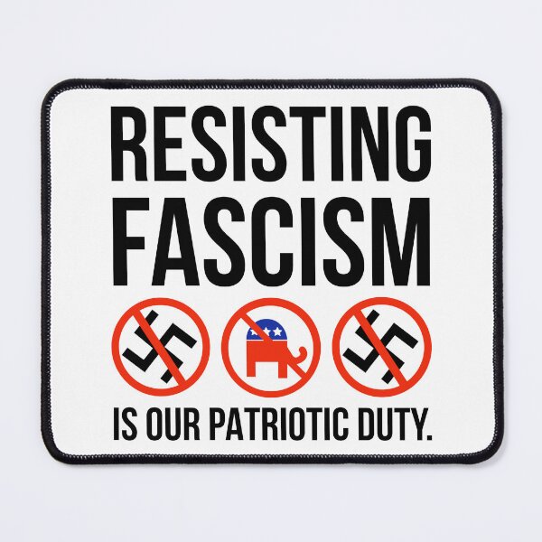 Item preview, Resisting fascism is our patriotic duty.  designed and sold by Rachel the Artist .