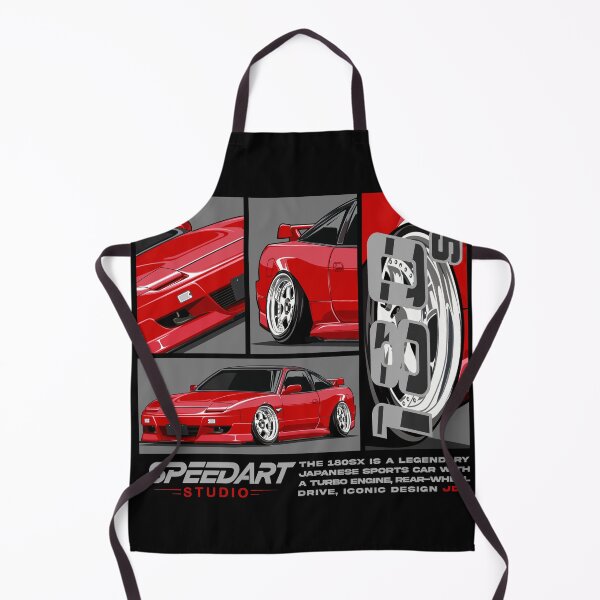 Item preview, Classic JDM Car Art - Red 180SX designed and sold by SpeedArtStudio.