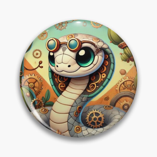 Item preview, Steampunk Rhombic Egg-Eater Snake designed and sold by Sillytoe.