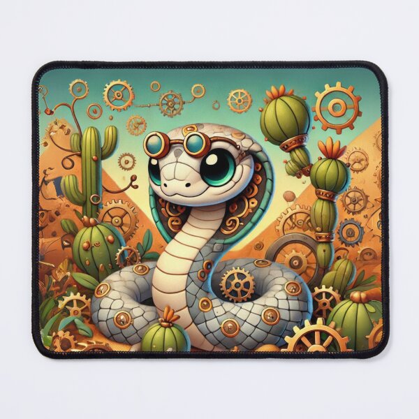 Item preview, Steampunk Rhombic Egg-Eater Snake designed and sold by Sillytoe.