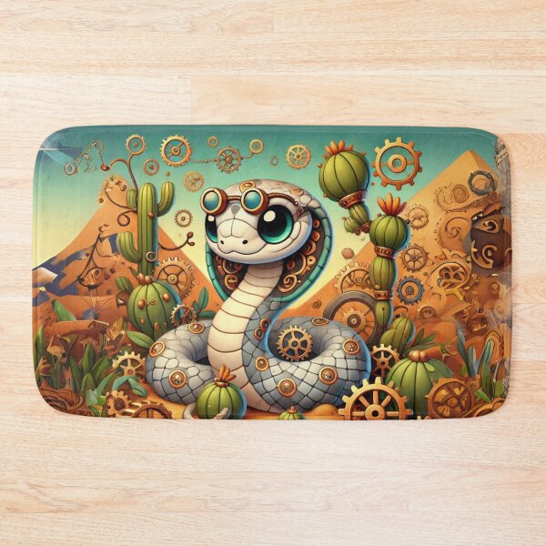 Item preview, Steampunk Rhombic Egg-Eater Snake designed and sold by Sillytoe.