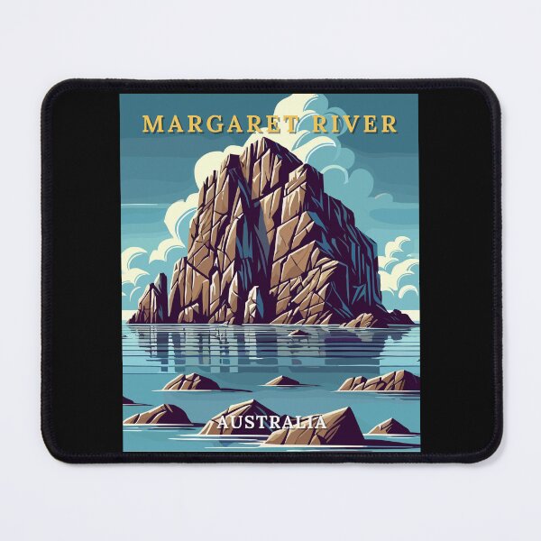 Item preview, Margaret River in Western Australia Retro Art Travel Landscape designed and sold by MaateoDesign.