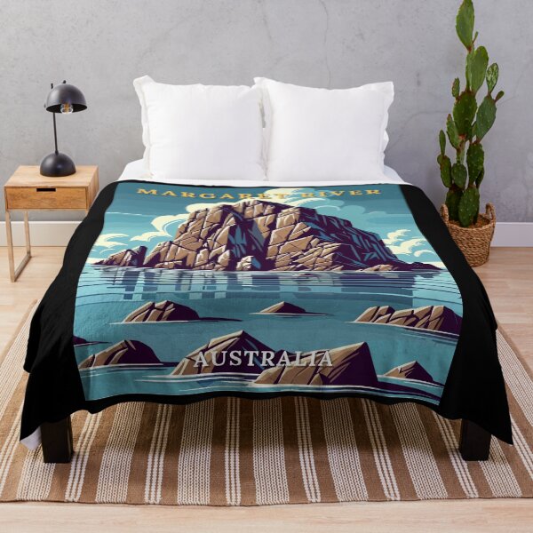 Item preview, Margaret River in Western Australia Retro Art Travel Landscape designed and sold by MaateoDesign.