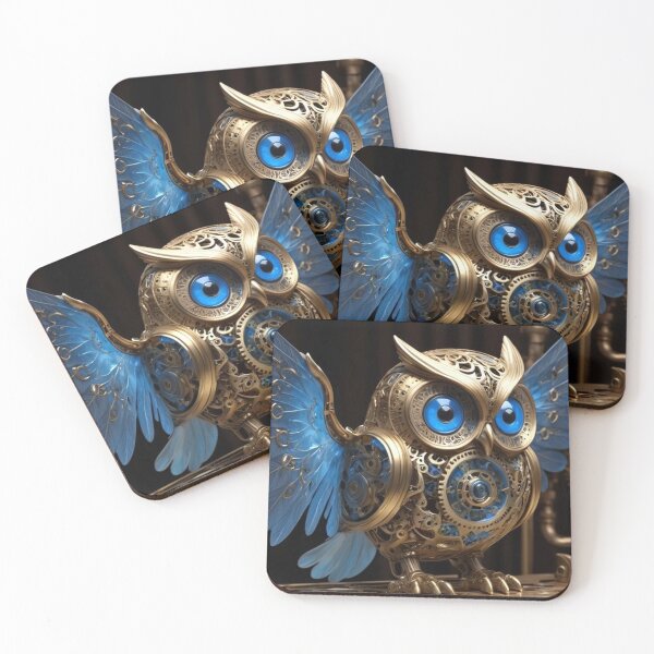Item preview, Steampunk Fantasy Owl designed and sold by semenol.