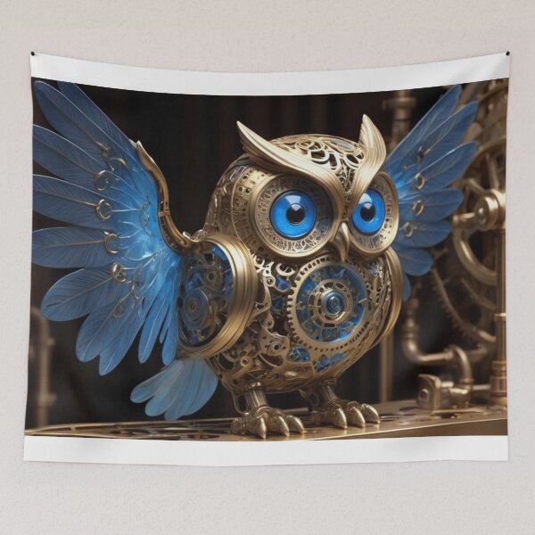 Item preview, Steampunk Fantasy Owl designed and sold by semenol.