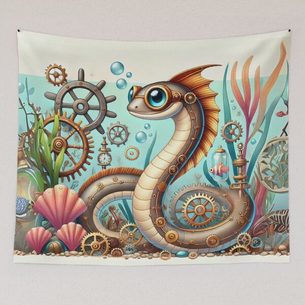Item preview, Steampunk Ribbon Eel designed and sold by Sillytoe.