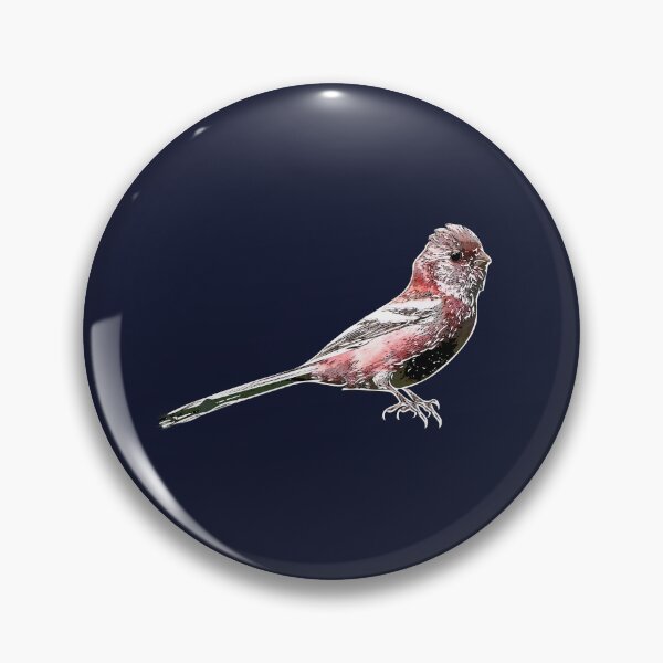 Item preview, Long-tailed Rosefinch White Alternate Design  designed and sold by designsasstultd.