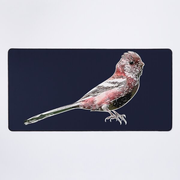 Item preview, Long-tailed Rosefinch White Alternate Design  designed and sold by designsasstultd.
