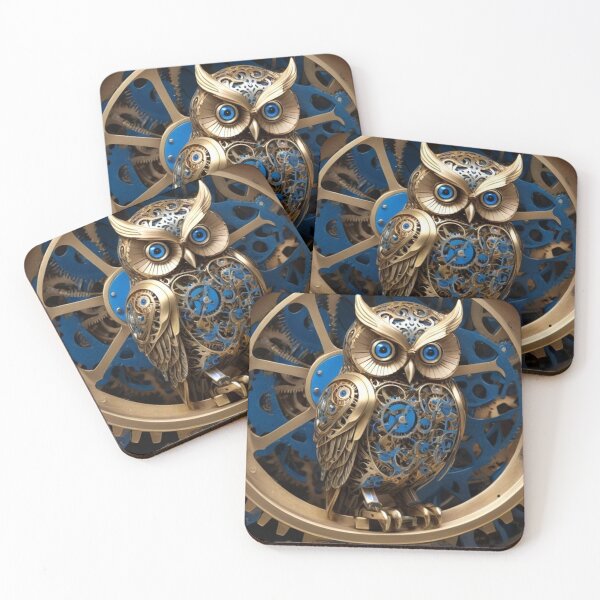 Item preview, Steampunk Fantasy Owl designed and sold by semenol.