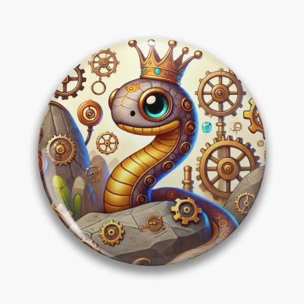 Artikelvorschau, Steampunk Gekrönte Rim Rock Schlange entworfen und verkauft von Sillytoe.