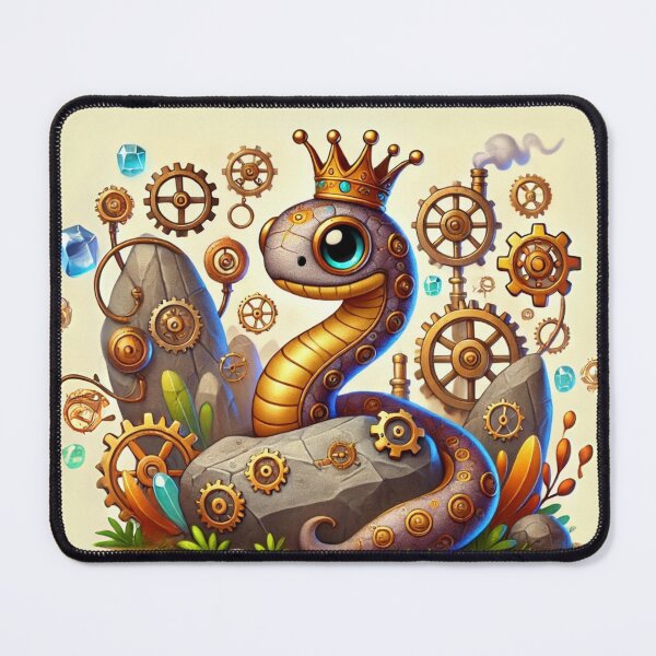 Item preview, Steampunk Crowned Rim Rock Snake designed and sold by Sillytoe.