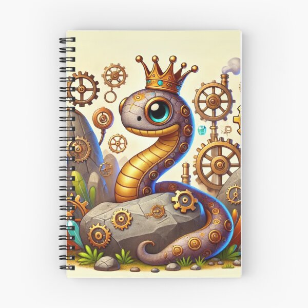 Item preview, Steampunk Crowned Rim Rock Snake designed and sold by Sillytoe.