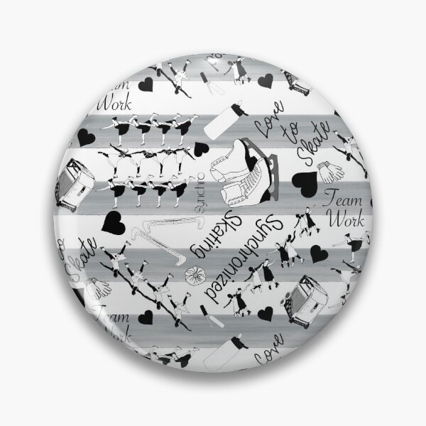 Item preview, Synchronized Skating Black and White, Striped Design designed and sold by Purposely Designed.