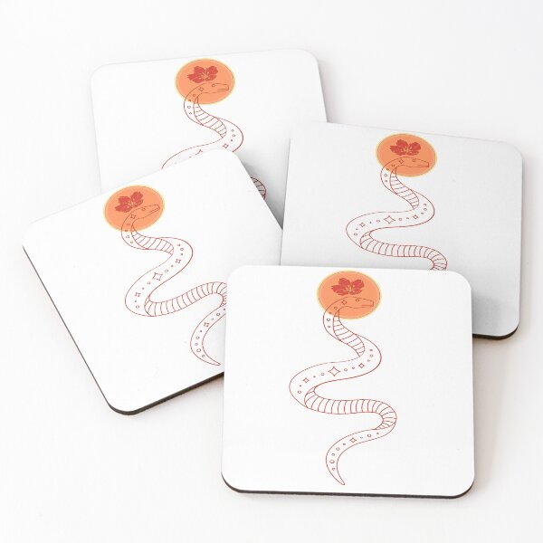 Item preview, Tet 2025 Chinese New Year of Snake Year 2025 Simple Snake and cherry blossom Design designed and sold by BE The Oracle.