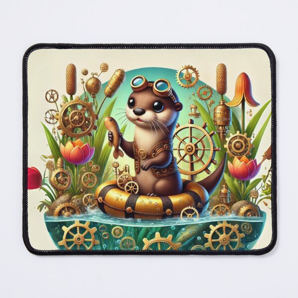 Item preview, Steampunk River Otter designed and sold by Sillytoe.