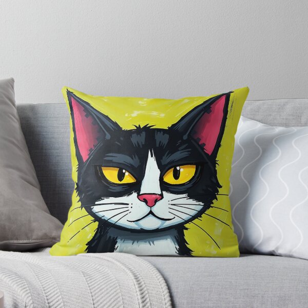 Item preview, A Bold and Colourful But Unimpressed Cat designed and sold by Nosy is Everything.