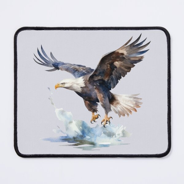 Item preview, American Bald Eagle Hunting Over Water designed and sold by AmericaFreedom.