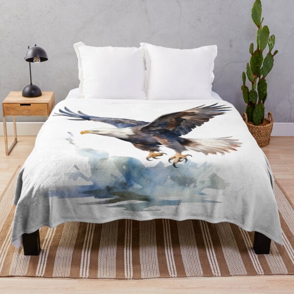 Item preview, American Bald Eagle Hunting Over Water designed and sold by AmericaFreedom.
