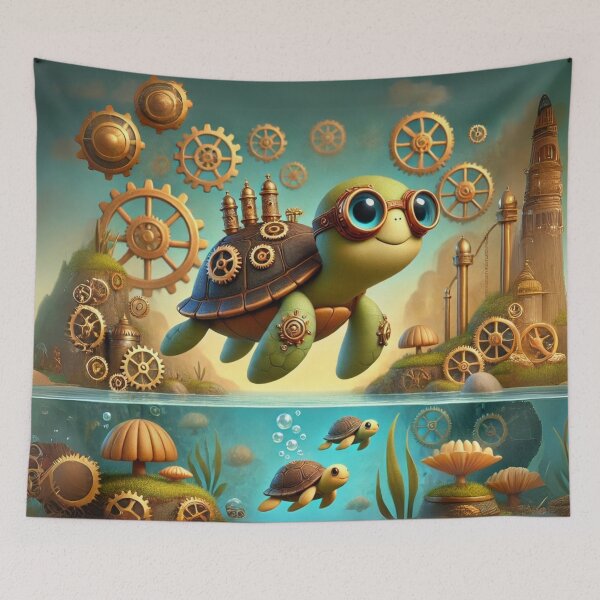 Item preview, Steampunk River Turtle designed and sold by Sillytoe.