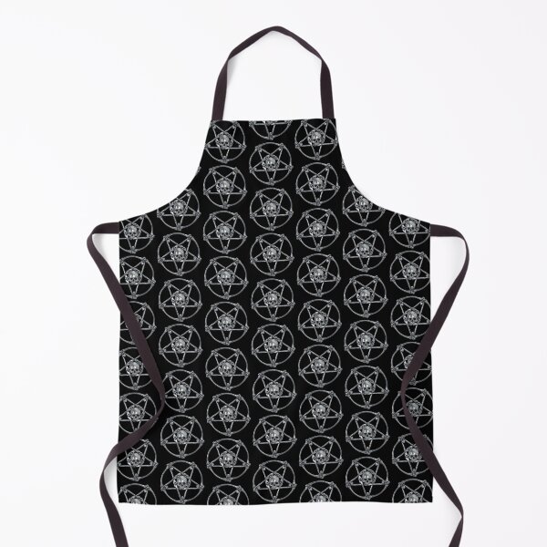 Item preview, Skull and Crossbones Inverted Pentacle Symbol Halloween Skull Design (Skull Jewelry Metal Silver Chrome Skulls Sedlec Ossuary) designed and sold by Mechanical Whispers.