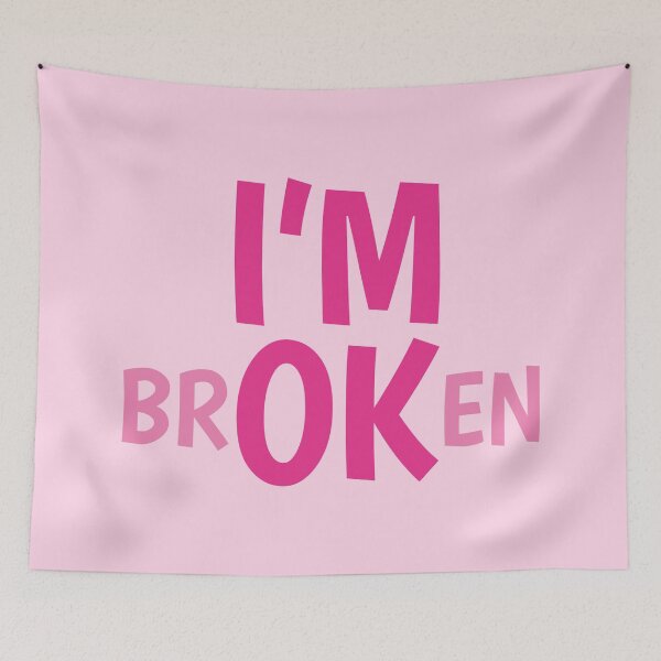Item preview, I'm Ok (Broken) | Pink designed and sold by FilipeFerreira.