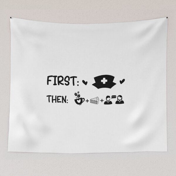 Item preview, Nursing Puns - First Nursing Then Coffee, Cake And Conversation designed and sold by GRABAPSHOP.