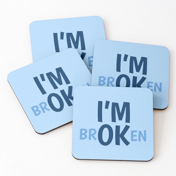 Item preview, I'M Ok (Broken) | Blue designed and sold by FilipeFerreira.