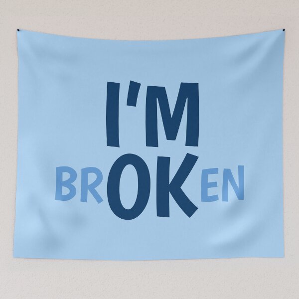 Item preview, I'M Ok (Broken) | Blue designed and sold by FilipeFerreira.