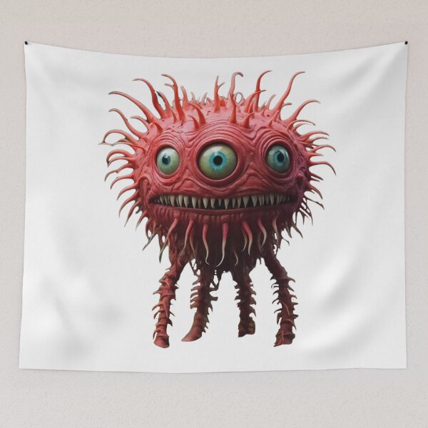 Item preview, Red Monster 1 designed and sold by Freewebnuaiart.