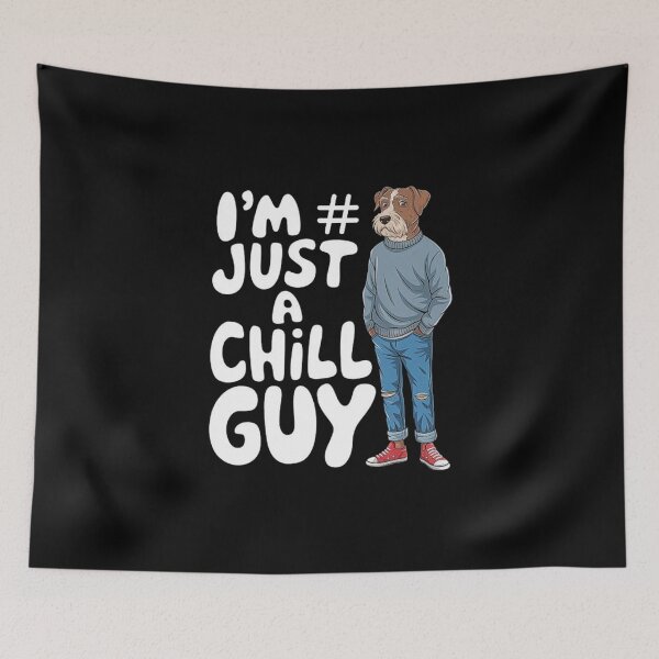 Item preview, Cool Dog Illustration in Casual Outfit - Just a Chill Guy Art designed and sold by love3617.