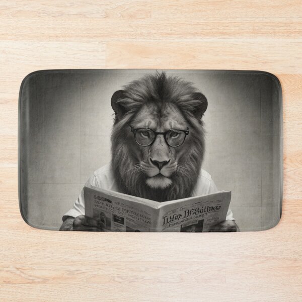 Item preview, Sophisticated Lion Reading Humor designed and sold by vk09.